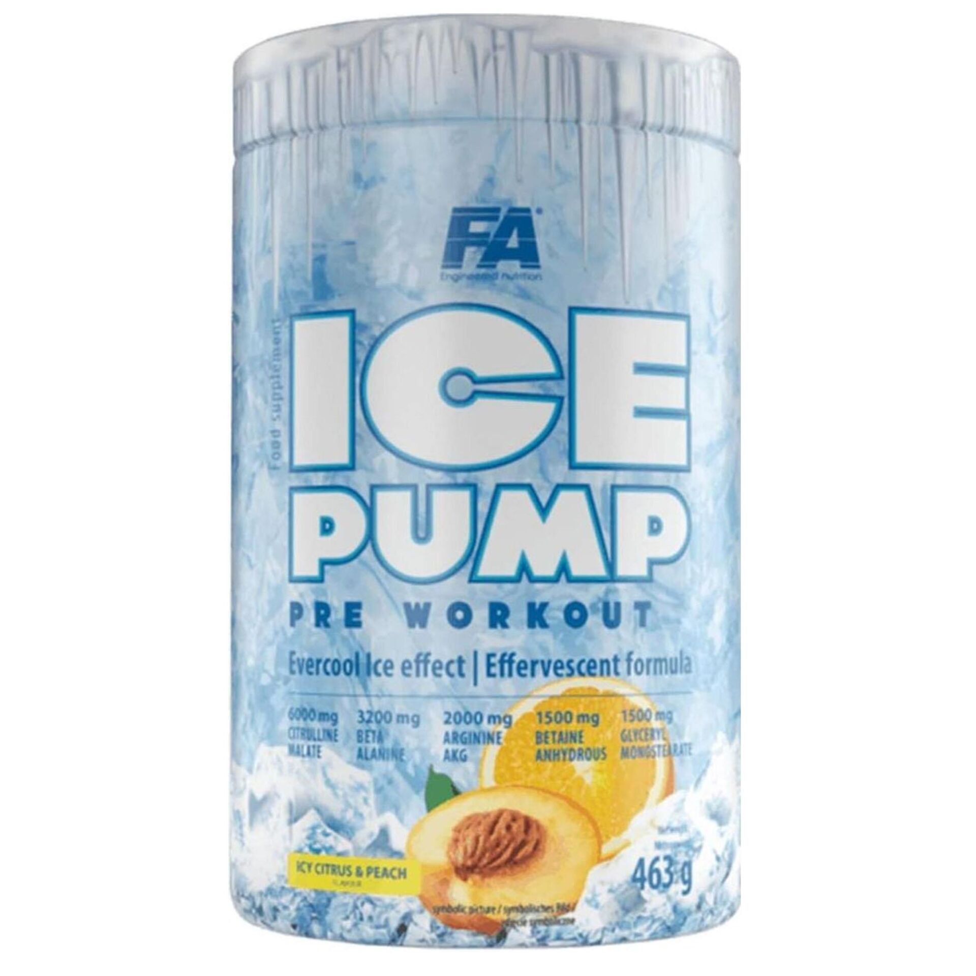 Fa Nutrition FA ICE Pump Pre Workout 463g Icy Citrus & Peach