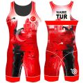 Merooj Olimpiyat Güreş Mayosu Beyaz