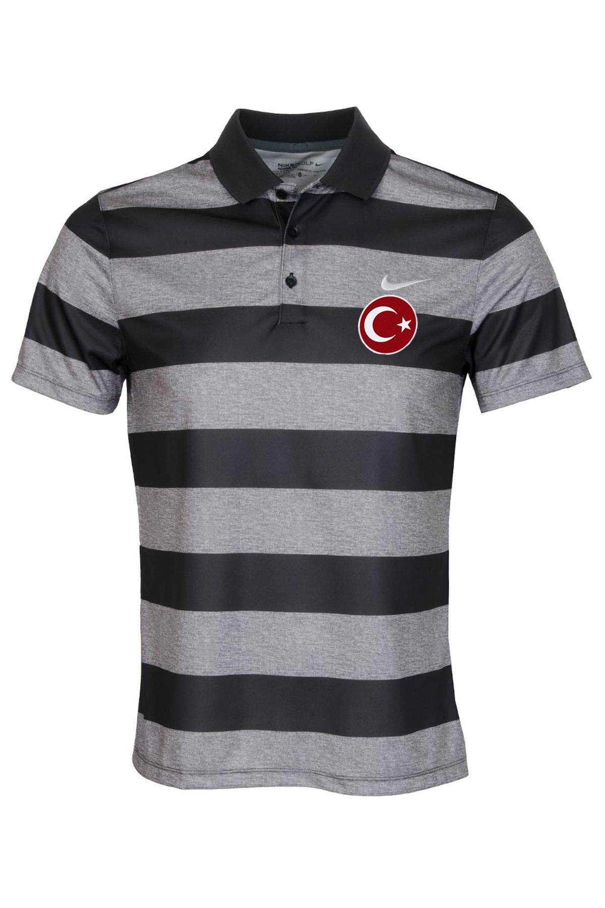 Nike Polo Yaka Milli Takım Gri Tişört 816338-021