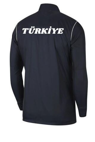 Nike RPL Park20 Milli Takım Baskılı Yağmurluk BV6881 Siyah