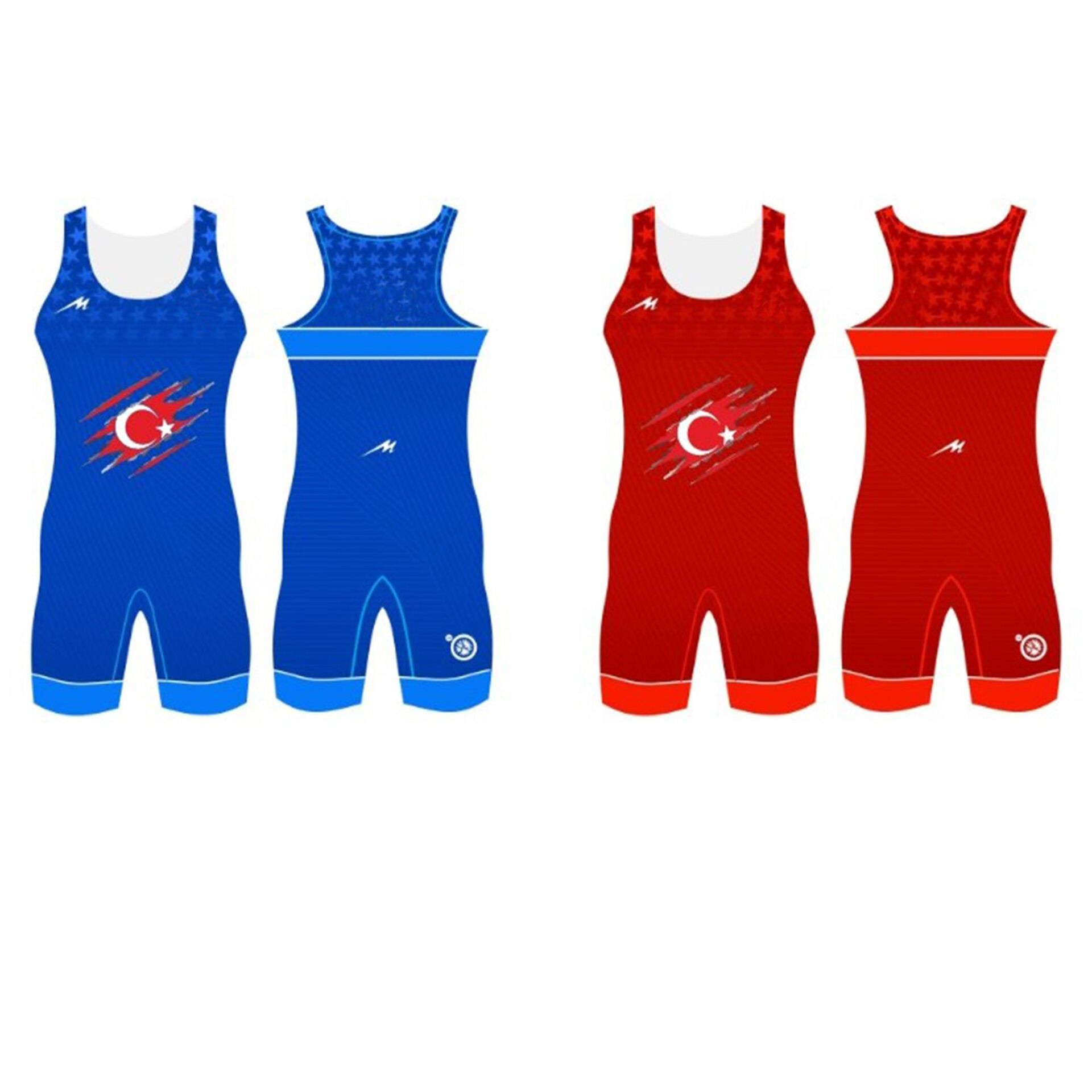 Merooj Kamuflaj Bayrak Temalı Güreş Mayosu Erkek