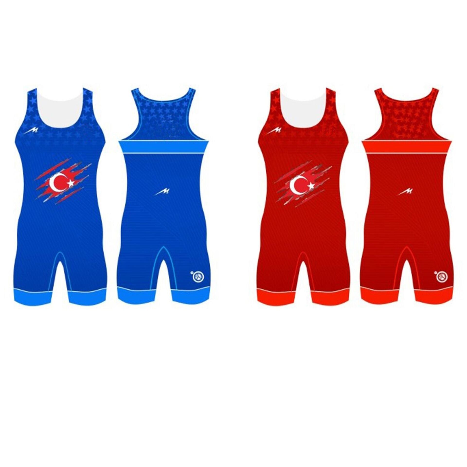 Merooj Kamuflaj Bayrak Temalı Güreş Mayosu Erkek