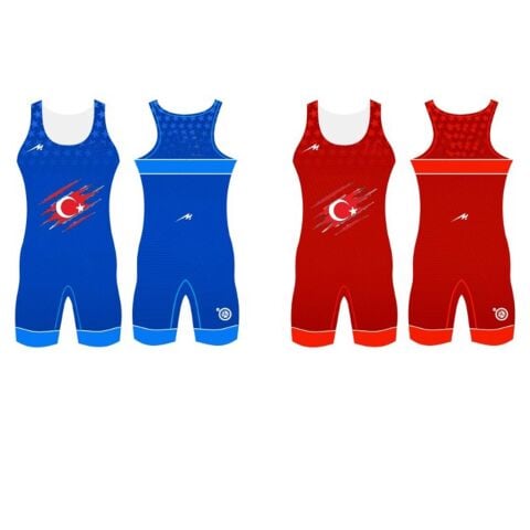 Merooj Kamuflaj Bayrak Temalı Güreş Mayosu Erkek