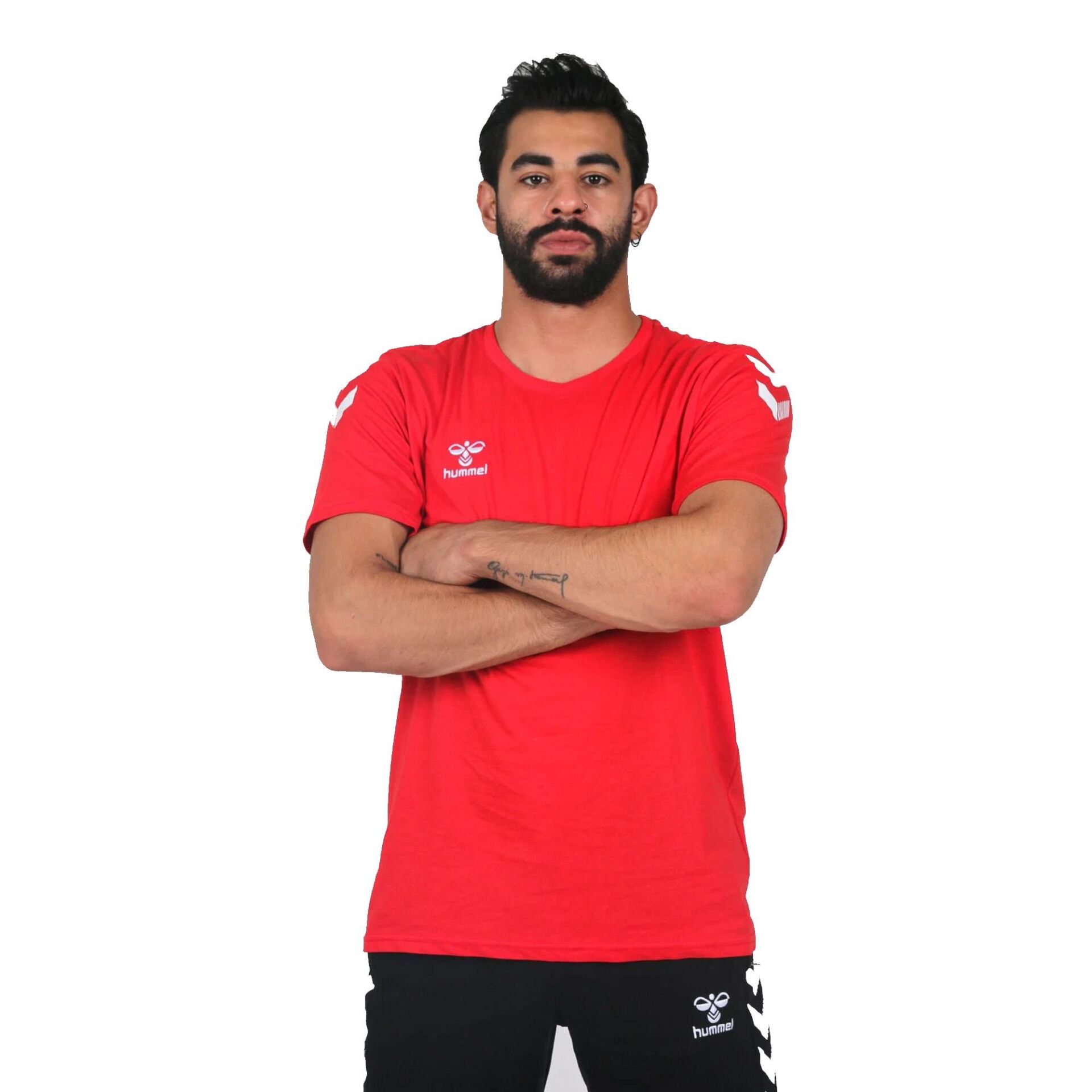 Hummel Armin Pamuklu Antrenman Tişört 912056 Kırmızı