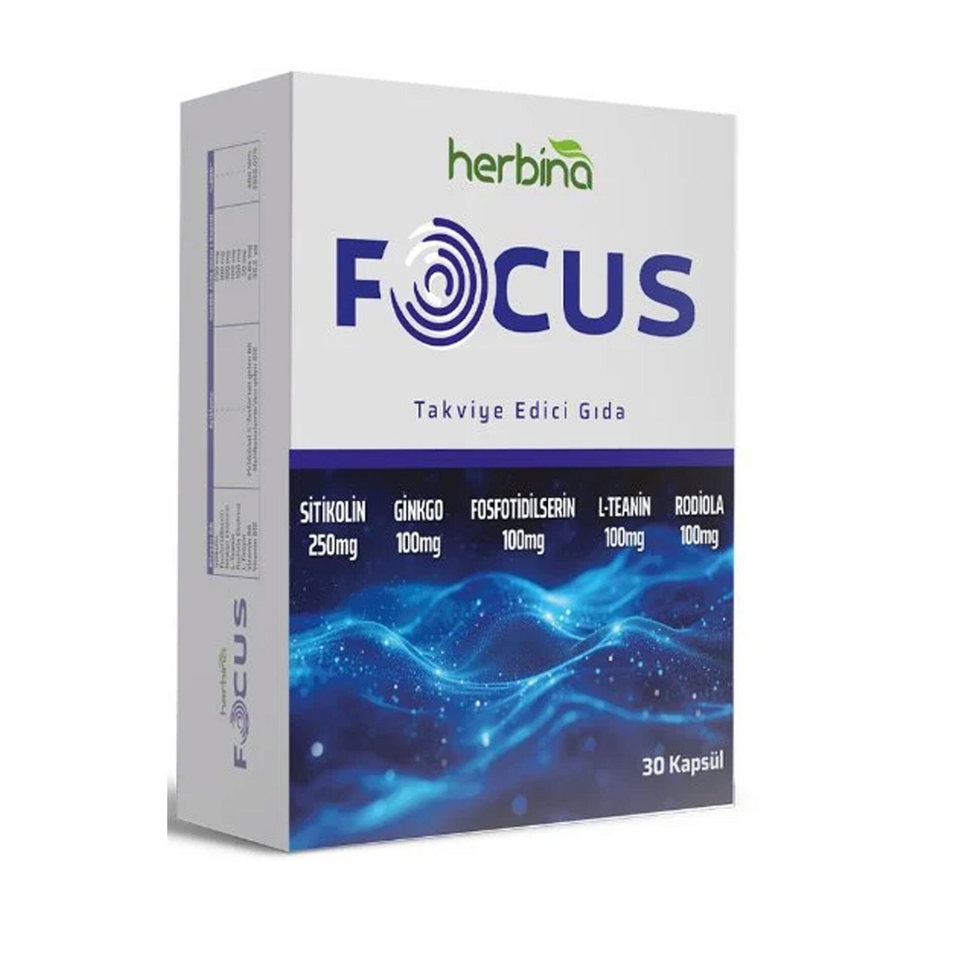 Herbina Focus Sitikolin 30 Kapsül