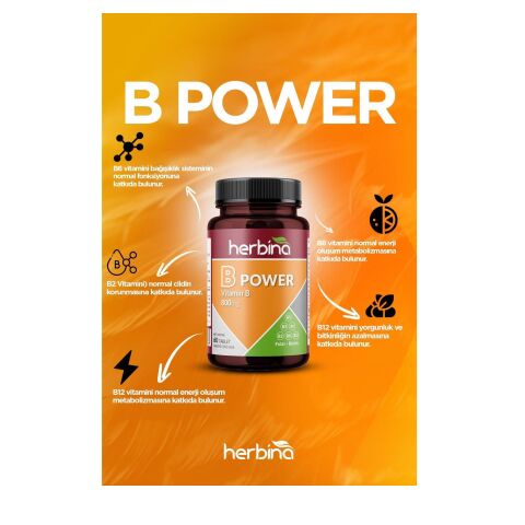 Herbina B-Power 800 mg 60 Tablet