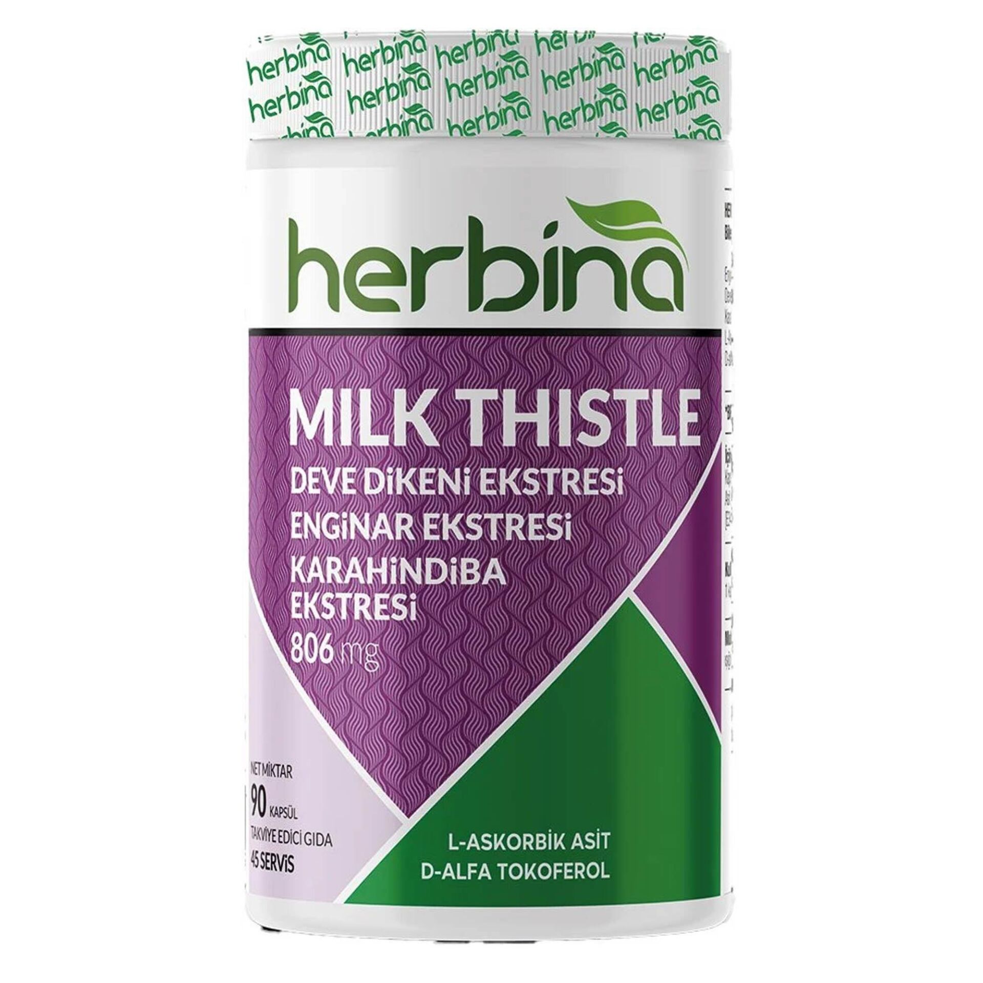 Herbina Milk Thistle 90 Kapsül
