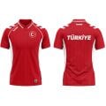 Hummel Milli Takım Baskılı Polo Yaka Tişört Kırmızı