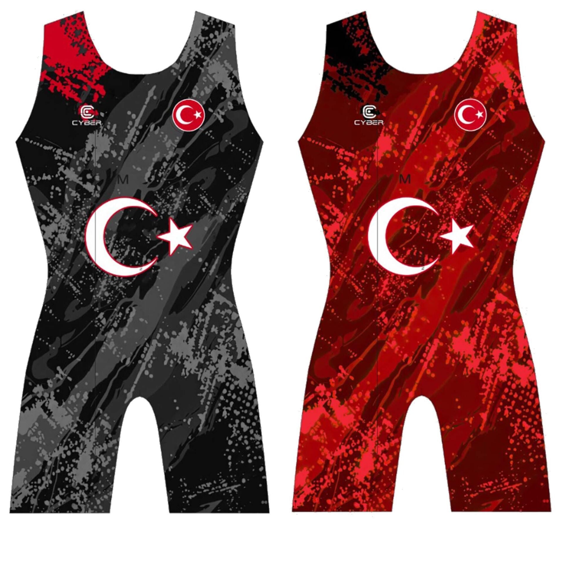 CYBER 2026 ZAFER DESENLİ KADIN GÜREŞ MAYOSU