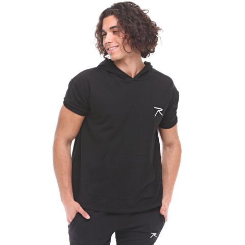 Raru Cotton Short Sleeved Hoodie OCULUS ROTS101